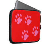 Neoprenschlauch, rosa Paws, 10 Zoll Laptopschutzhülle (Vorne Rechts)