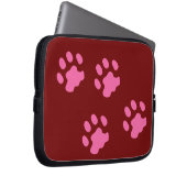 Neoprenschlauch, rosa Paws, 10 Zoll Laptopschutzhülle (Vorne Rechts)