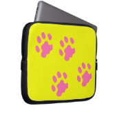 Neoprenschlauch, rosa Paws, 10 Zoll Laptopschutzhülle (Vorne Rechts)