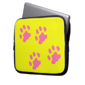 Neoprenschlauch, rosa Paws, 10 Zoll Laptopschutzhülle (Vorderseite Links)