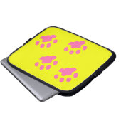 Neoprenschlauch, rosa Paws, 10 Zoll Laptopschutzhülle (Vorne Knopf)