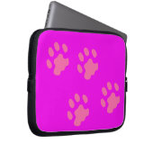 Neoprenschlauch, rosa Paws, 10 Zoll Laptopschutzhülle (Vorne Rechts)