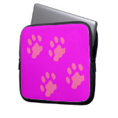 Neoprenschlauch, rosa Paws, 10 Zoll Laptopschutzhülle (Vorderseite Links)