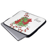 Neoprenweihnachtsschläfte 15 in Candycane Laptopschutzhülle (Vorne Knopf)