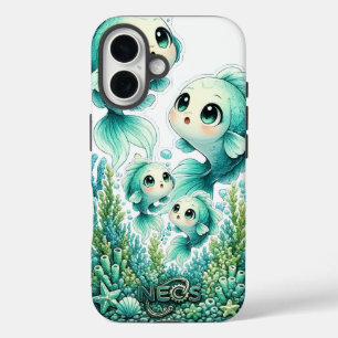 Neos Kawaii Sternzeichen Fische iPhone 16 Hülle