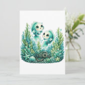 Neos Kawaii Sternzeichen Fische Einladung (Stehend Vorderseite)