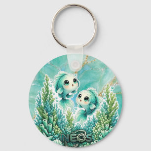 Neos Kawaii Sternzeichen Fische Schlüsselanhänger