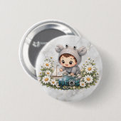 Neos Kawaii Sternzeichen Krebs Button (Vorne & Hinten)
