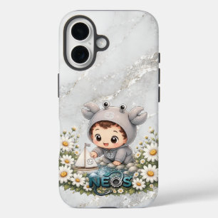 Neos Kawaii Sternzeichen Krebs iPhone 16 Hülle