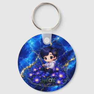 Neos Kawaii Sternzeichen Wassermann Schlüsselanhänger