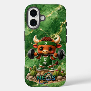 Neos Zodiac Kawaii Stier iPhone 16 Hülle