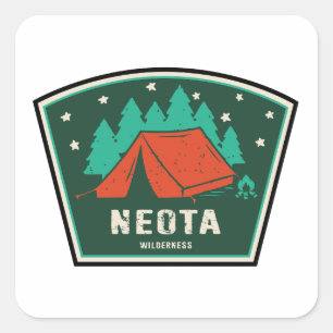 Neota Wilderness Colorado Camping Quadratischer Aufkleber