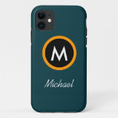 Neoteric Monogramm-Namenschablone Case-Mate iPhone Hülle (Rückseite)