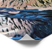 "Nepal: 1963/heute - Mount Everest Region Panorama Poster (Ecke)