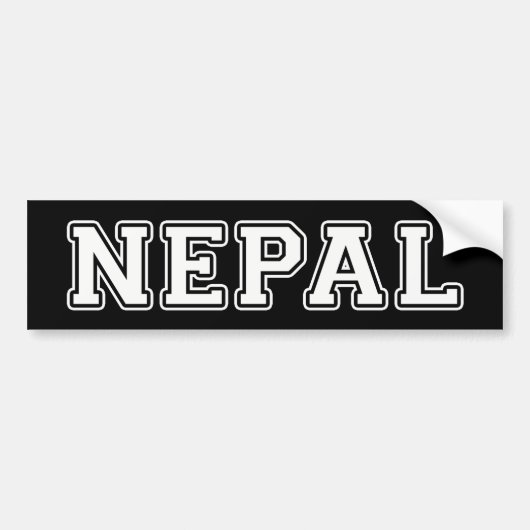 Nepal Autoaufkleber (Vorne)