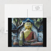 Nepal Buddha Postkarte (Vorne/Hinten)