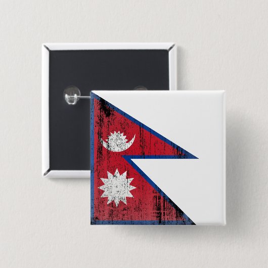 Nepal Button (Vorne & Hinten)