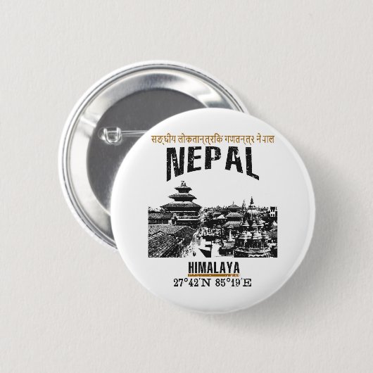 Nepal Button (Vorne & Hinten)