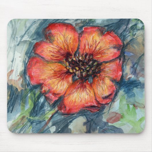 Nepal Cinquefoil Blume Mousepad (Vorne)