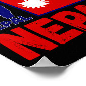 Nepal Cricket Trikot 1  Poster (Ecke)