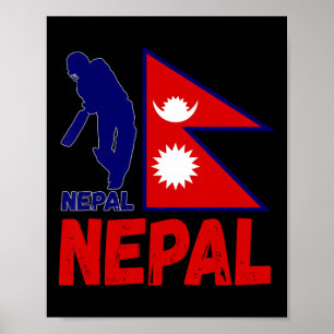 Nepal Cricket Trikot 1 Poster
