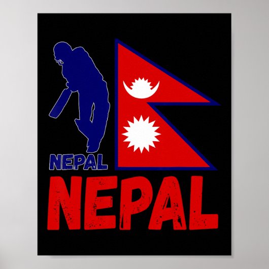 Nepal Cricket Trikot 1  Poster (Vorne)