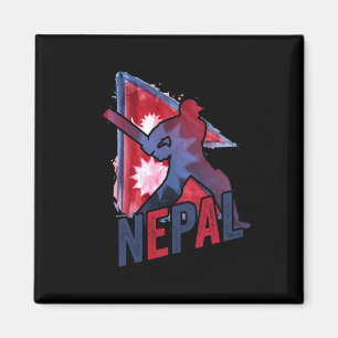 Nepal Cricket Trikot Nepali Flagge Unterstützer Cr Magnet