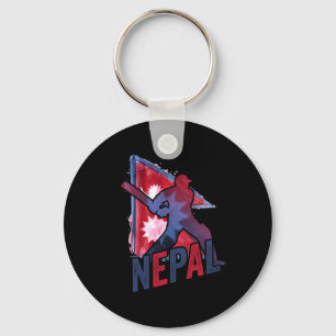 Nepal Cricket Trikot Nepali Flagge Unterstützer Cr Schlüsselanhänger