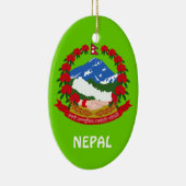 NEPAL* Custom Christmas Ornament (Rechts)