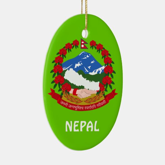 NEPAL* Custom Christmas Ornament (Rechts)