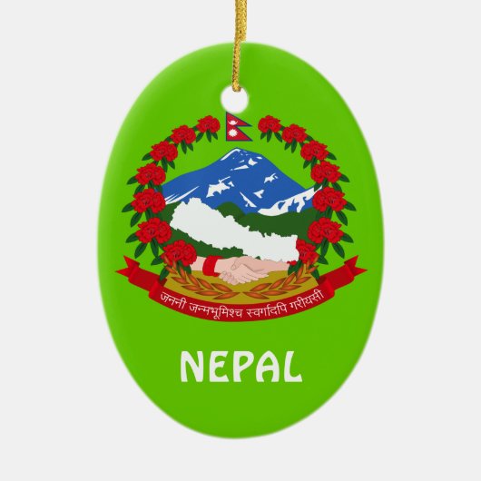 NEPAL* Custom Christmas Ornament (Vorne)