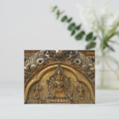 Nepal Deity Carving Postkarte (Stehend Vorderseite)