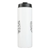Nepal-Doodle Thermosbecher (Vorderseite)
