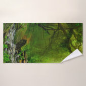 Nepal-Dschungel mit Flussdschungel, Wald, Boden, F Badehandtuch (Badehandtuch)
