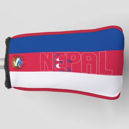 Nepal Flag Gorgeous Patriotic Golf Headcover (Vorderseite)
