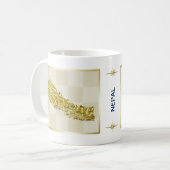Nepal Flag + Karte Tasse (Vorderseite Links)