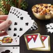 Nepal Flag Playing Cards Spielkarten (In Situ)