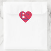 Nepal Flag Splendid Patriotic Herz-Aufkleber (Tasche)