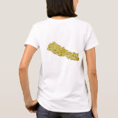 Nepal Flag x Map T - Shirt (Rückseite)
