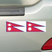 Nepal-Flagge Autoaufkleber (Auf Auto)