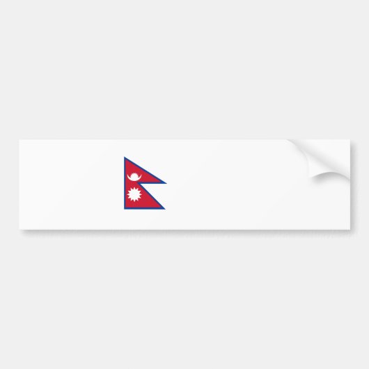 Nepal-Flagge Autoaufkleber (Vorne)