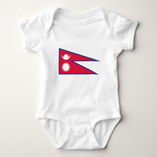 Nepal-Flagge Baby Strampler (Vorderseite)
