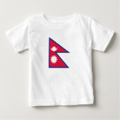 Nepal-Flagge Baby T-shirt (Vorderseite)