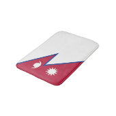 Nepal Flagge Badematte (Schrägansicht)