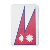 Nepal-Flagge Badematte (Vorderseite Vertikal)