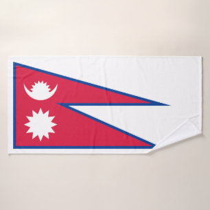 Nepal-Flagge Badhandtuch Set
