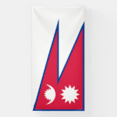 Nepal-Flagge Banner (Vertikal)