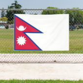 Nepal-Flagge Banner (Insitu)