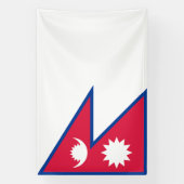 Nepal-Flagge Banner (Vertikal)