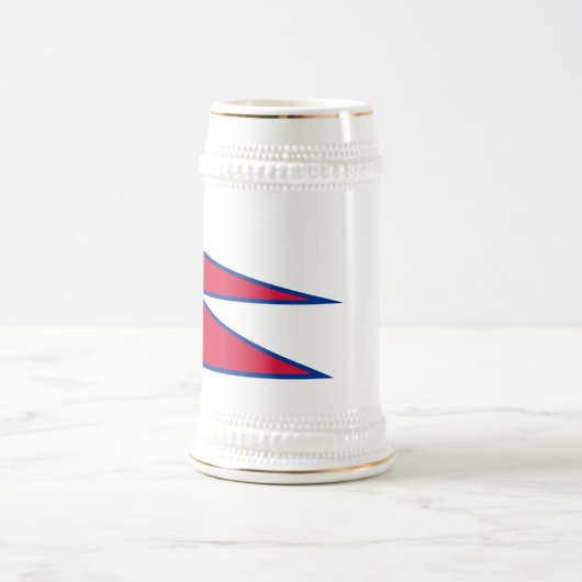 Nepal-Flagge Bierglas (Mittel)